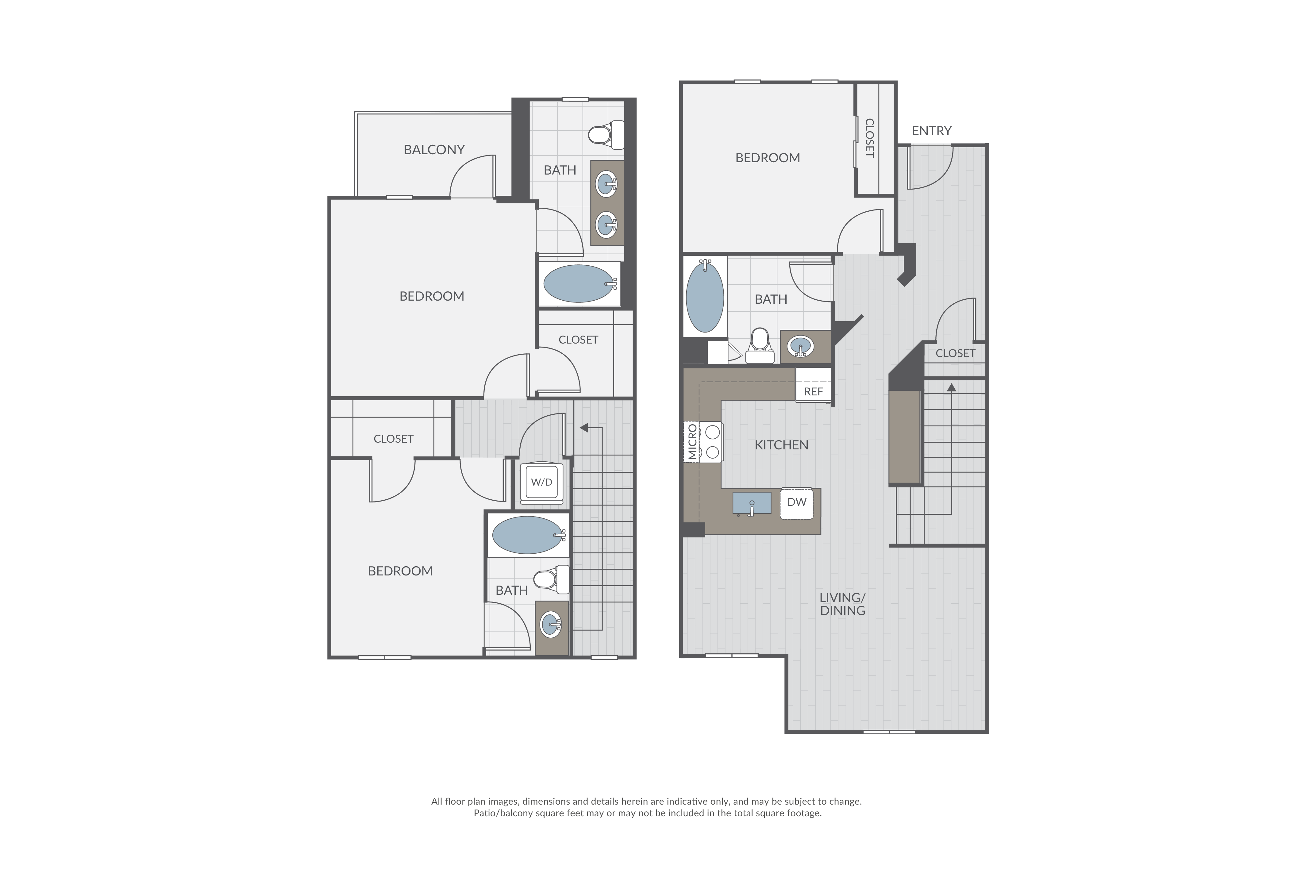 Plan 3B Townhome floor plan